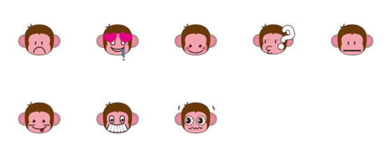 [LINE絵文字]monkey grotesqueの画像一覧