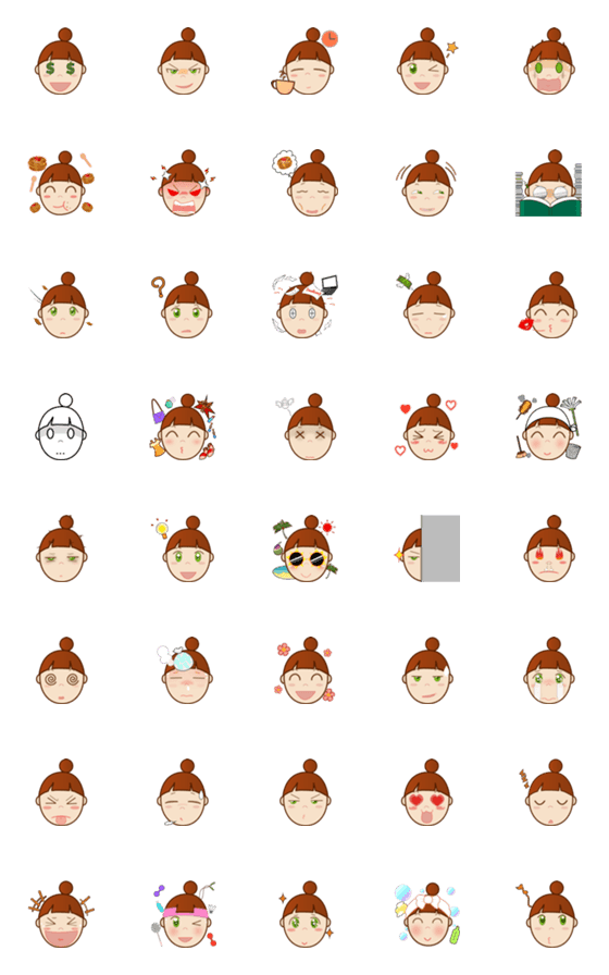 [LINE絵文字]KhunNhoo Rueng-ra emojiの画像一覧