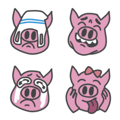 [LINE絵文字] Crazy Pigの画像