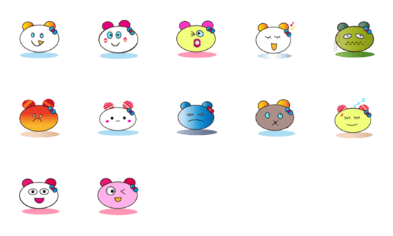 [LINE絵文字]Cute Egg Bearの画像一覧