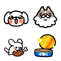 [LINE絵文字] Puppy Hanji and Cat LiaoMiの画像