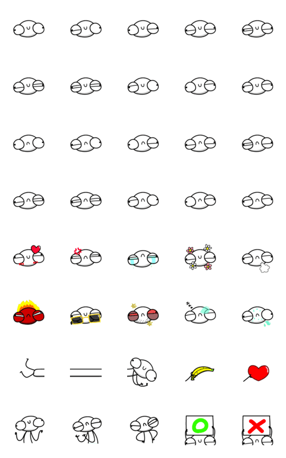 [LINE絵文字]Weigly emojiの画像一覧