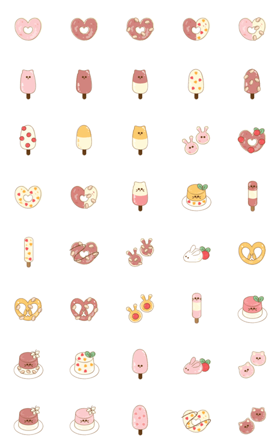 [LINE絵文字]Food emoji 12 ^^の画像一覧