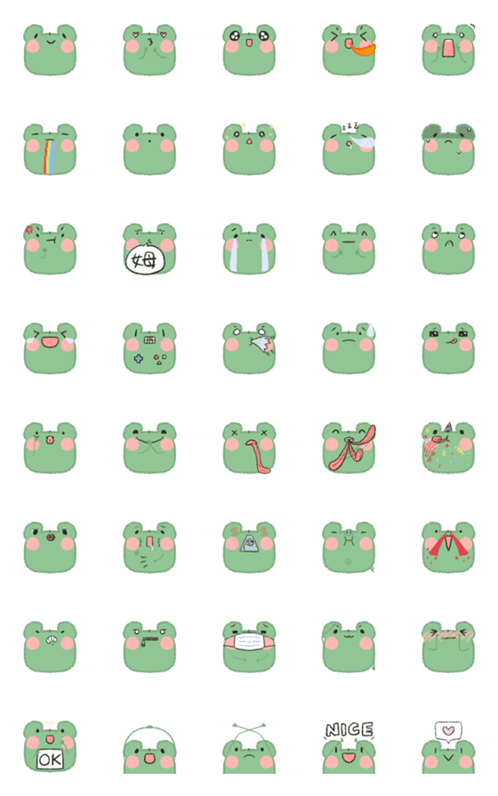 [LINE絵文字]Frog dayzの画像一覧