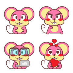 [LINE絵文字] Mousemoji - Blossom and Cheesyの画像