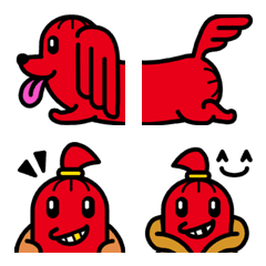 [LINE絵文字] Flydoooog ＆ Hotdog Brothersの画像