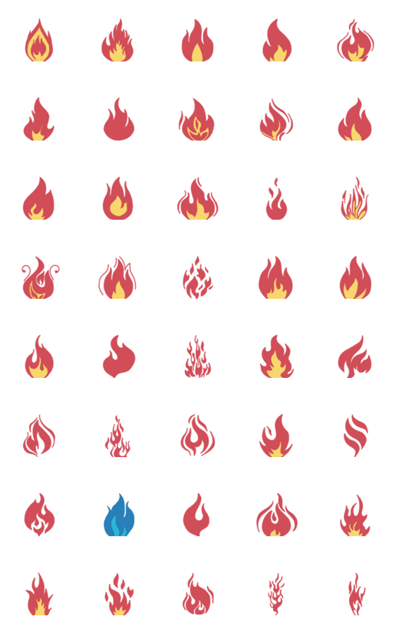 [LINE絵文字]Color It : Flameの画像一覧