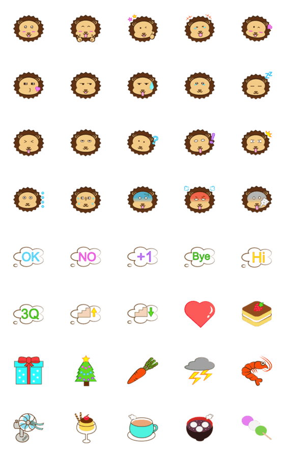 [LINE絵文字]Lion Cocoの画像一覧