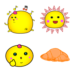 [LINE絵文字] sun and me emojiの画像