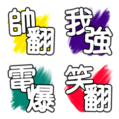 [LINE絵文字] Daily conversation Text stickerの画像