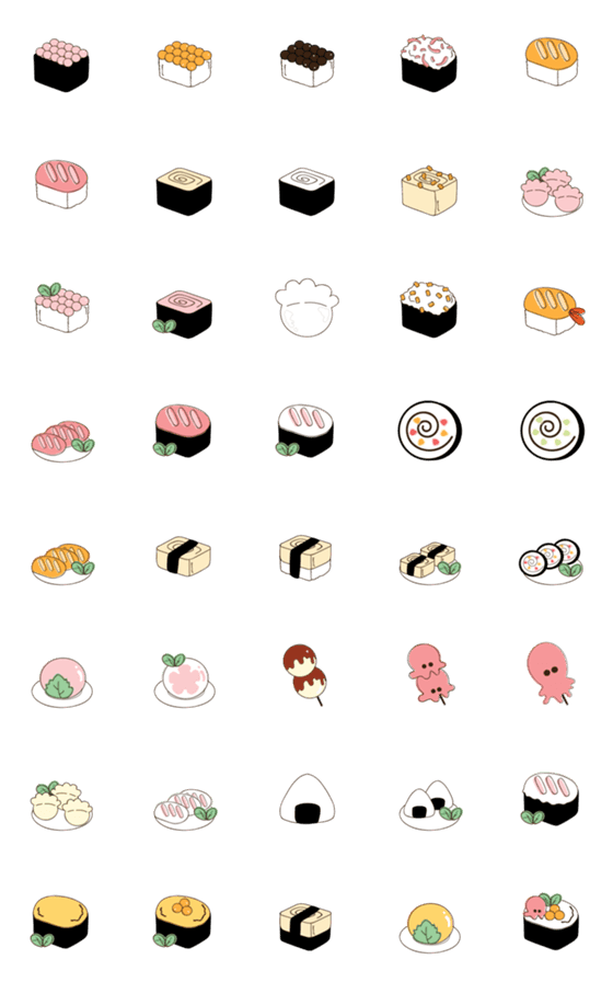 [LINE絵文字]Food emoji 14 ^^の画像一覧