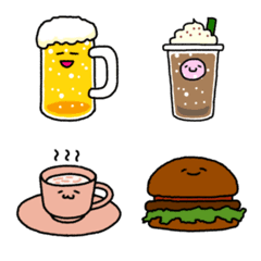 [LINE絵文字] drink and foodsの画像