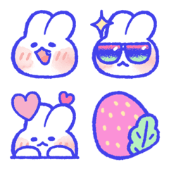 [LINE絵文字] 愛しいウサギ , lovely mongmong emojiの画像