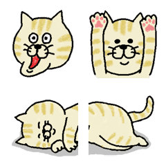 [LINE絵文字] 茶トラねこ絵文字【2】の画像