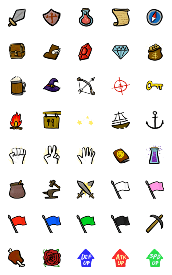 [LINE絵文字]RPG Player's Daily Lifeの画像一覧