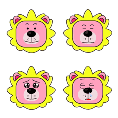 [LINE絵文字] Pink lionの画像