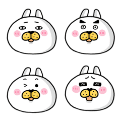 [LINE絵文字] 2kacoco affixed to faceの画像