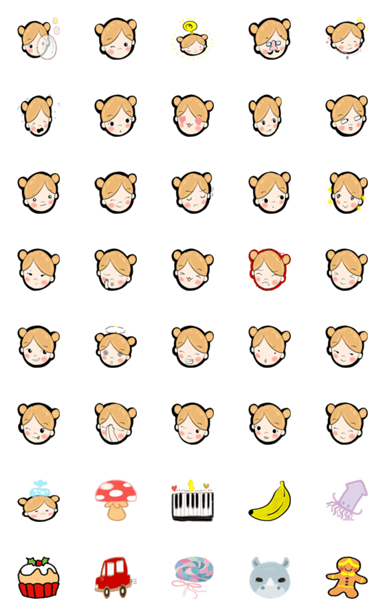 [LINE絵文字]Beautiful wife narak emojiの画像一覧