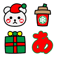 [LINE絵文字] なおみちゃんのクリスマス絵文字の画像