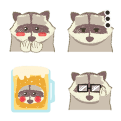 [LINE絵文字] Raccon emojiの画像