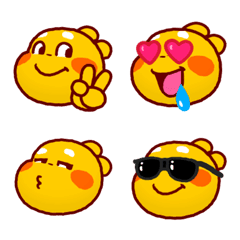 [LINE絵文字] QooBee Agapi Emoji 01の画像