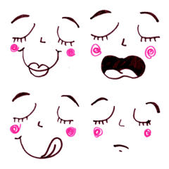 [LINE絵文字] Cute funny emoji Vol.35の画像