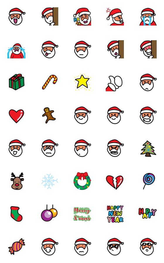 [LINE絵文字]Christmas Special Emojiの画像一覧