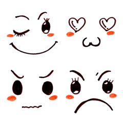 [LINE絵文字] Cute funny emoji Vol.52の画像