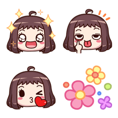 [LINE絵文字] Ms. Red Bean Emoji 1の画像