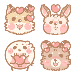 [LINE絵文字] Small bean fox1*Expression stickerの画像