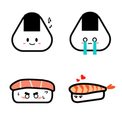 [LINE絵文字] Onigiri ＆ Sushi friendsの画像