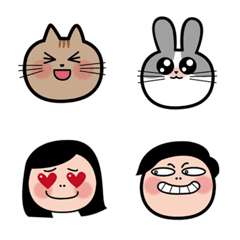 [LINE絵文字] Funny Face Stickersの画像