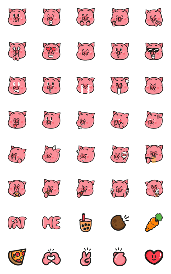 [LINE絵文字]PIGGY PE JUNGの画像一覧