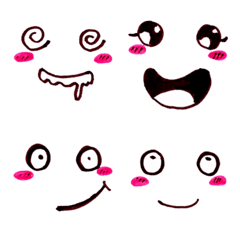 [LINE絵文字] Cute funny emoji Vol.65の画像