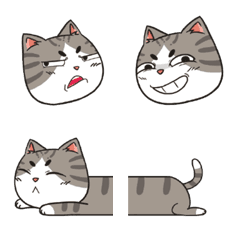 [LINE絵文字] A troll cat Emojiの画像