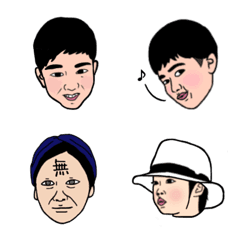 [LINE絵文字] 太眉BOYとターバン母と仲間たちの画像