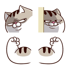 [LINE絵文字] fat cat Ami emoji 1の画像