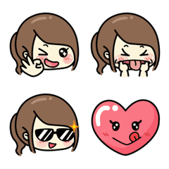 [LINE絵文字] Hard Life Girl Emojiの画像