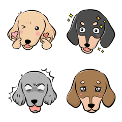 [LINE絵文字] dachshund  Expression stickerの画像