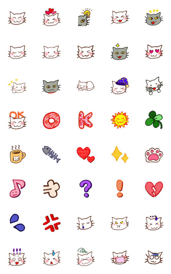 [LINE絵文字]KISSA EMOJIの画像一覧