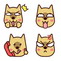 [LINE絵文字] Cute Dog Emoji (NEW)の画像