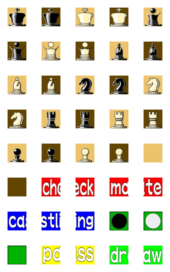 [LINE絵文字]チェスとリバーシの画像一覧