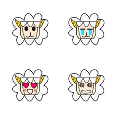 [LINE絵文字] Cute sheepの画像