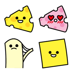 [LINE絵文字] Cheese Emojiの画像