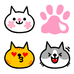 [LINE絵文字] 猫まみれ/絵文字の画像