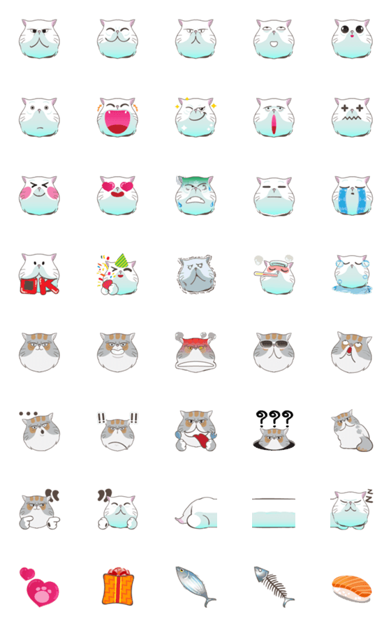 [LINE絵文字]40 Emoji Persian catの画像一覧