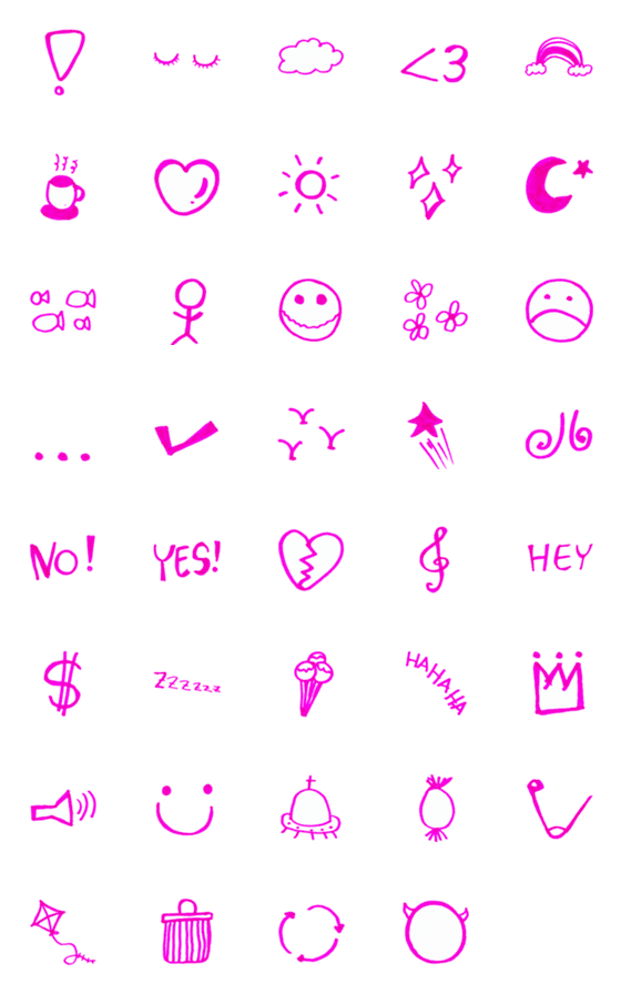 [LINE絵文字]Kids drawing V.5の画像一覧