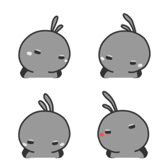 [LINE絵文字] rabbit - staring - staringの画像