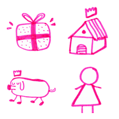 [LINE絵文字] Kids drawing V.15の画像