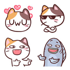 [LINE絵文字] Meong Meme Cat Emojiの画像